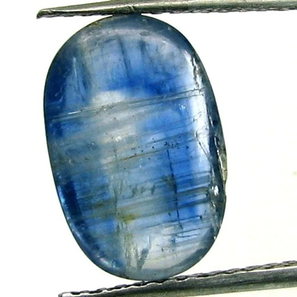 5.2Ct Blue Kyanite Oval Cabochon Collector Gemstone - Image 3