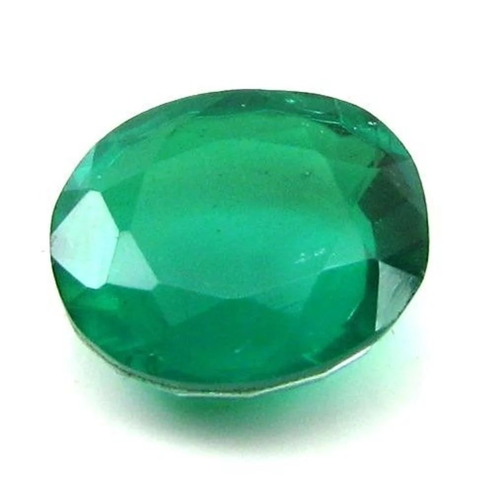 5.3Ct Green Emerald Quartz Doublet Gemstone
