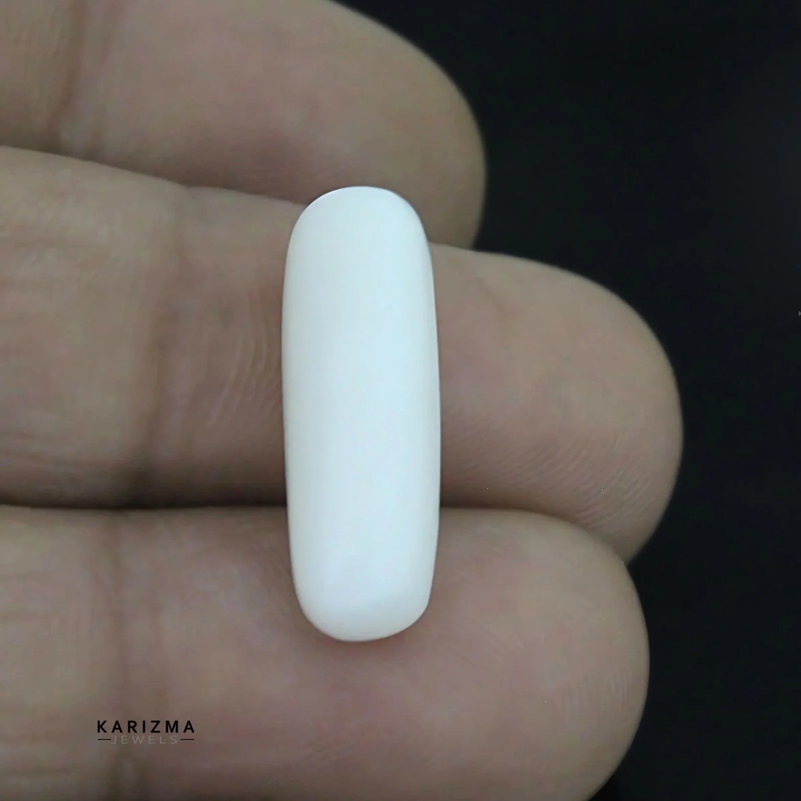 5.6Ct Natural White Coral Moonga Stone - Image 5