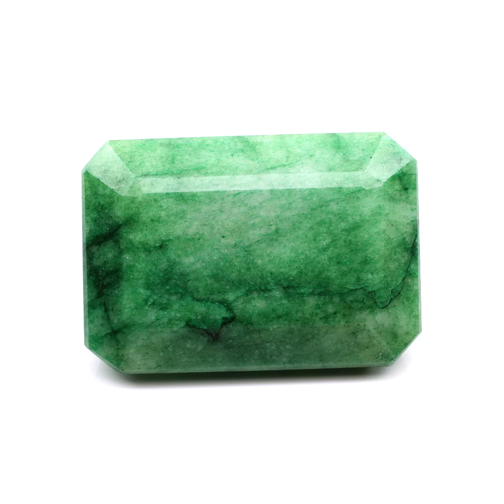 511.6Ct Natural Emerald Rectangle Cut Faceted Statement Collector Gem