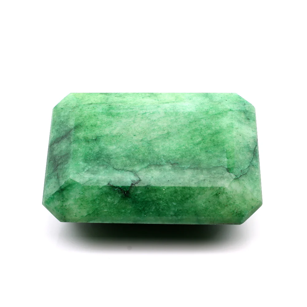 511.6Ct Natural Emerald Rectangle Cut Faceted Statement Collector Gem - Image 2