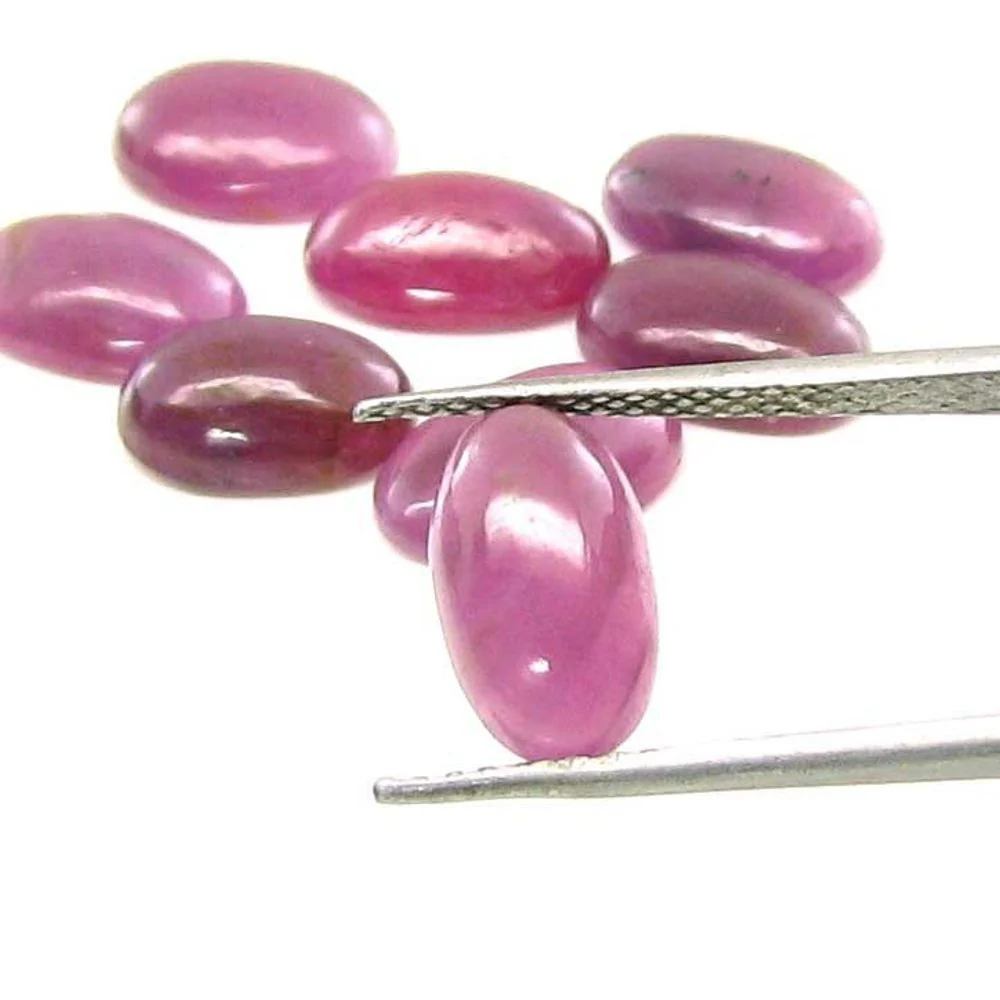 54.8 Carat Natural Ruby Cabochon Lot – 20 Pc Mixed Shape Loose Gems - Image 3