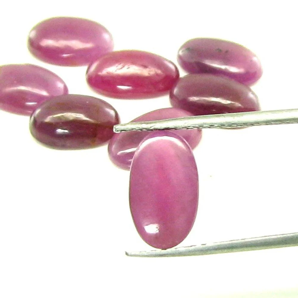 54.8 Carat Natural Ruby Cabochon Lot – 20 Pc Mixed Shape Loose Gems - Image 4