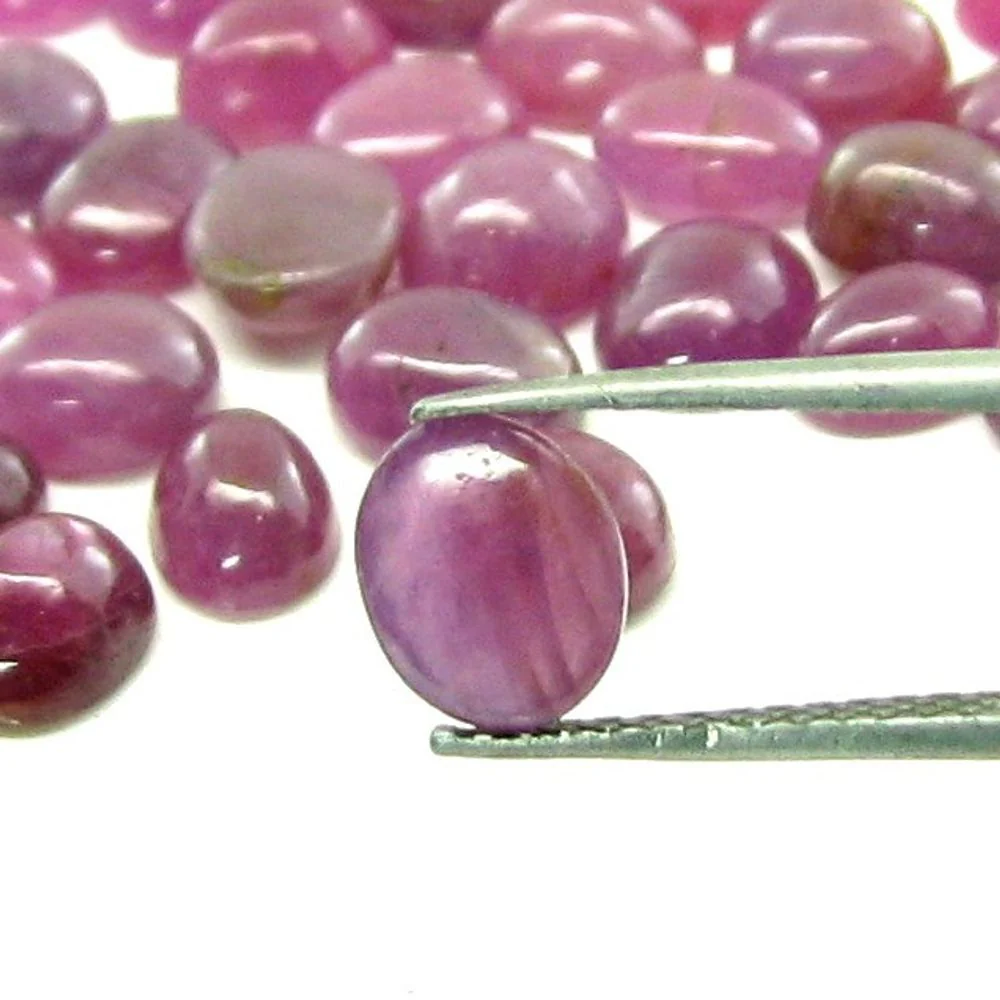 56.9Ct 32pc Lot Authentic Natural Ruby Oval Cabochone Gemstones - Image 3