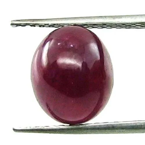 6.1Ct Natural Ruby Oval Cabochon Gemstone - for Ring & Pendant