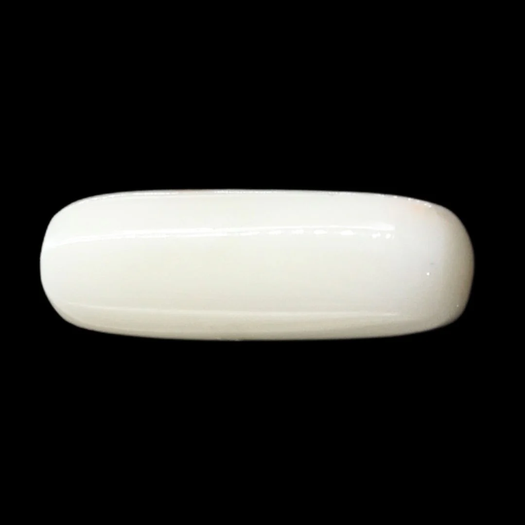 6.5Ct Natural White Coral Moonga Healing Astrology Gemstone - Image 2
