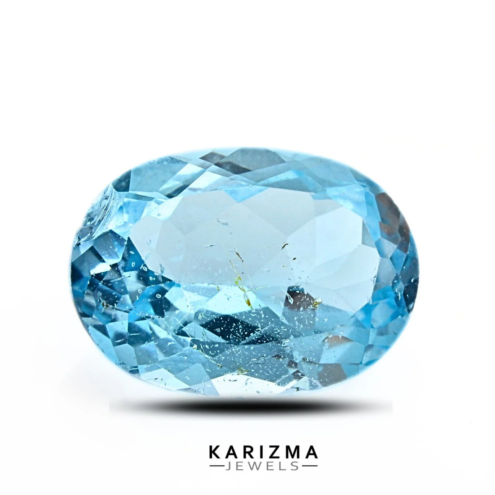 6.9Ct Natural Clear Blue Topaz Loose Stone - Image 2