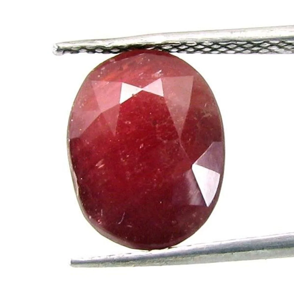6.9Ct Premium Brownish Red Ruby Oval Gemstone - Image 2