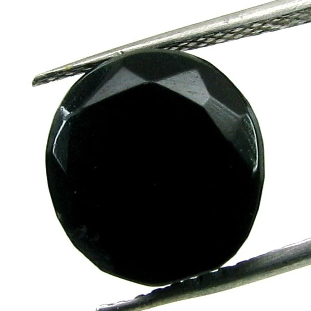 6Ct Natural Black Onyx Oval Cut Fine Jewelry Stone - Image 2