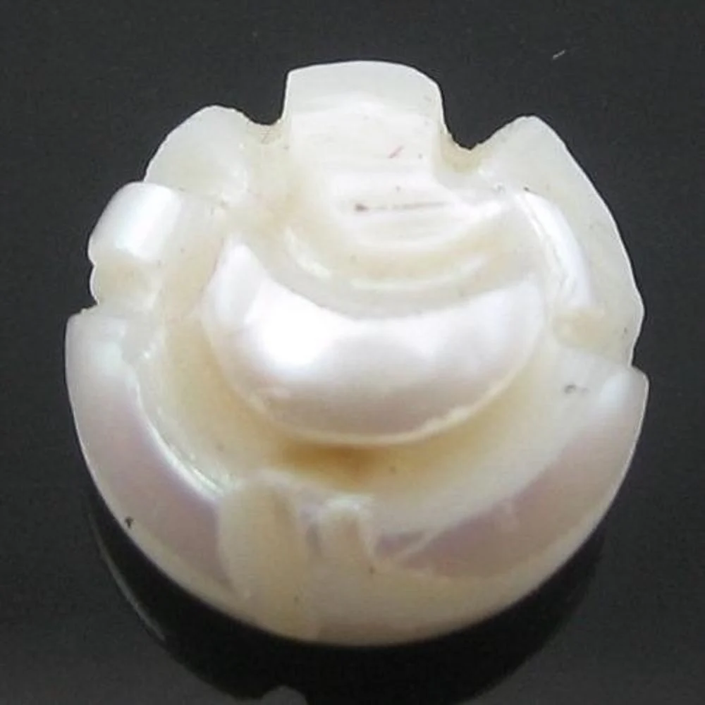 6Ct Real Pearl Lord Ganesha Statue – Exceptionally Rare Carved Natural Pearl - Image 3