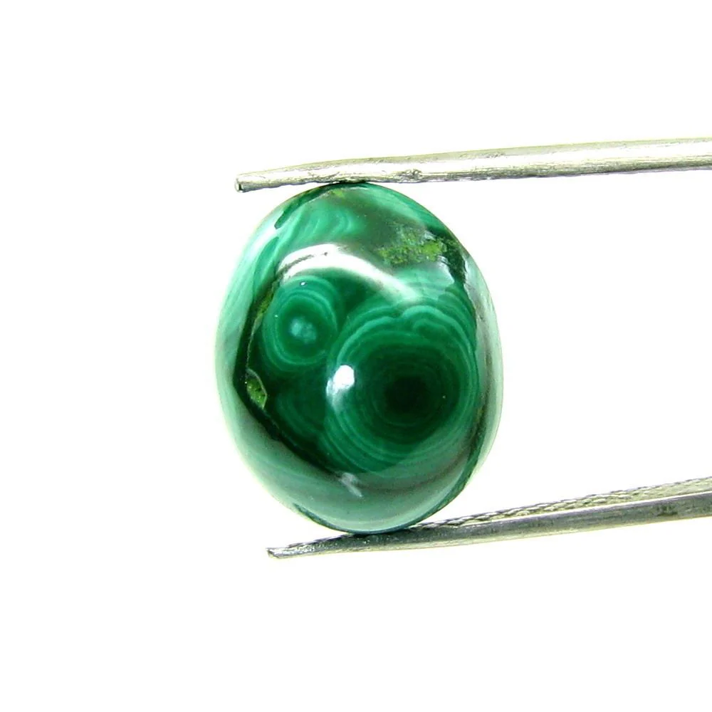 7.4Ct Premium Malachite Cabochon – Deep Green Swirl Gemstone - Image 2