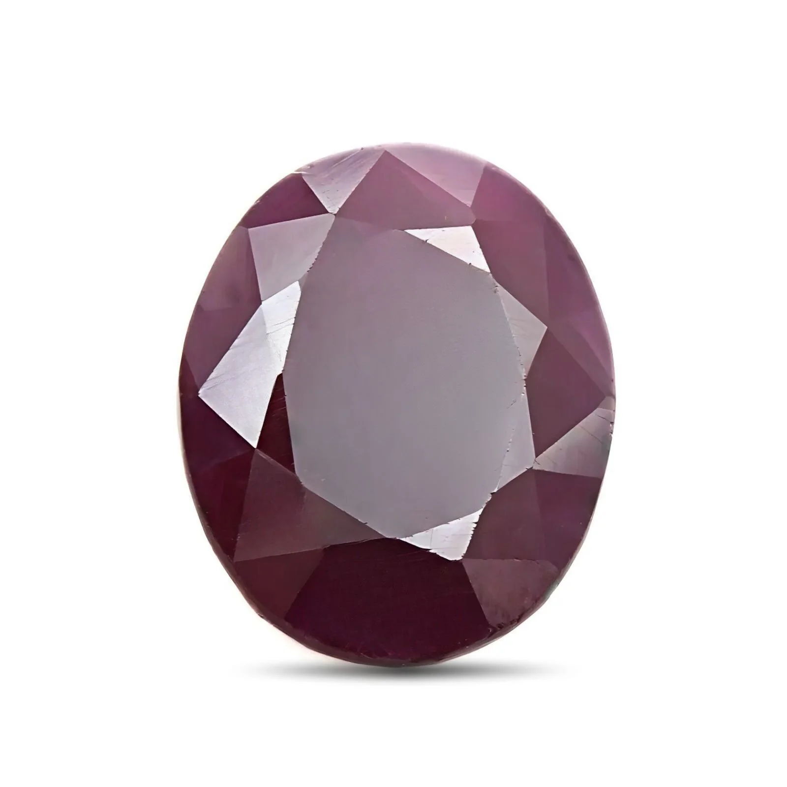 7.5Ct Natural Purplish Red Ruby (Manik) Oval Gemstone
