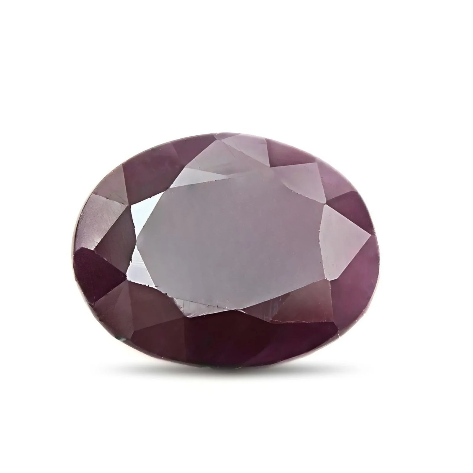 7.5Ct Natural Purplish Red Ruby (Manik) Oval Gemstone - Image 2
