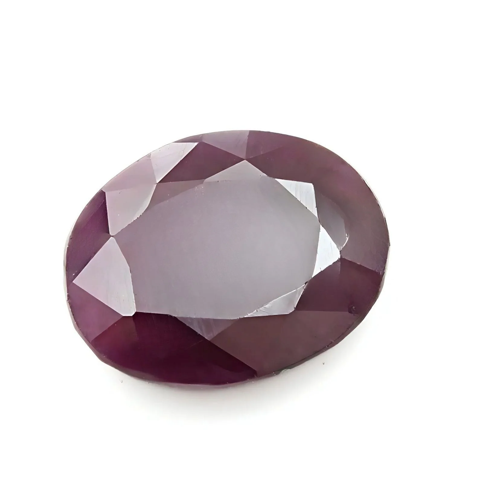 7.5Ct Natural Purplish Red Ruby (Manik) Oval Gemstone - Image 3
