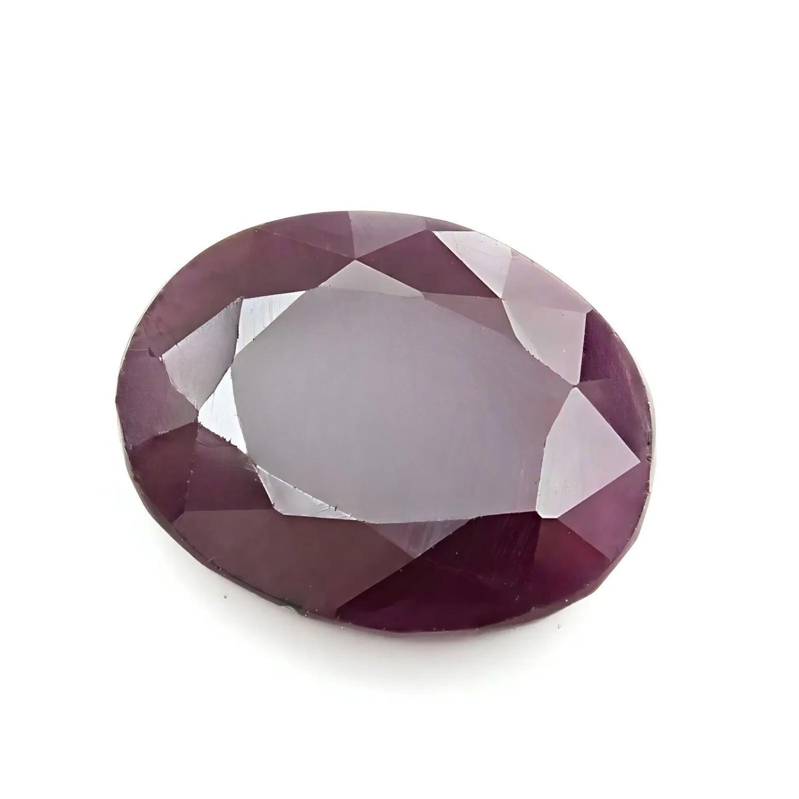 7.5Ct Natural Purplish Red Ruby (Manik) Oval Gemstone - Image 4