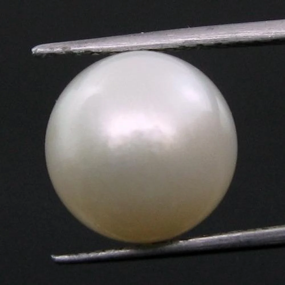 7.6Ct Genuine White Pearl Gemstone – Classic Fine Jewelry Stone