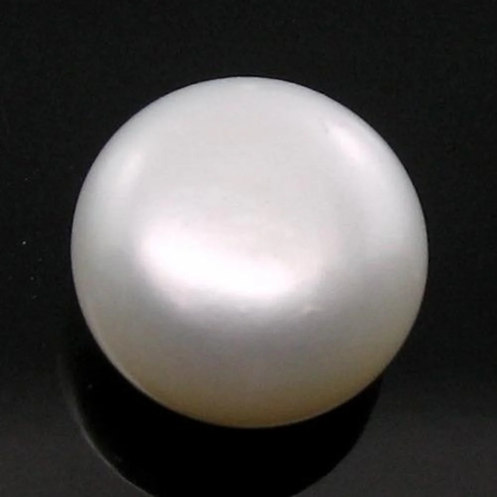 9.4Ct Authentic Natural White Pearl (Moti) – High Luster Moon Gem