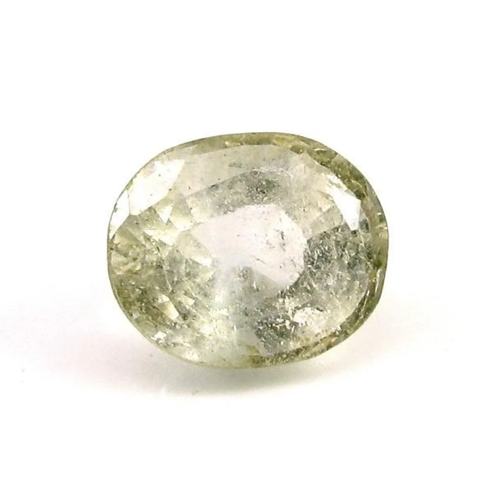 9.4Ct Natural White Topaz Oval Faceted Gemstone
