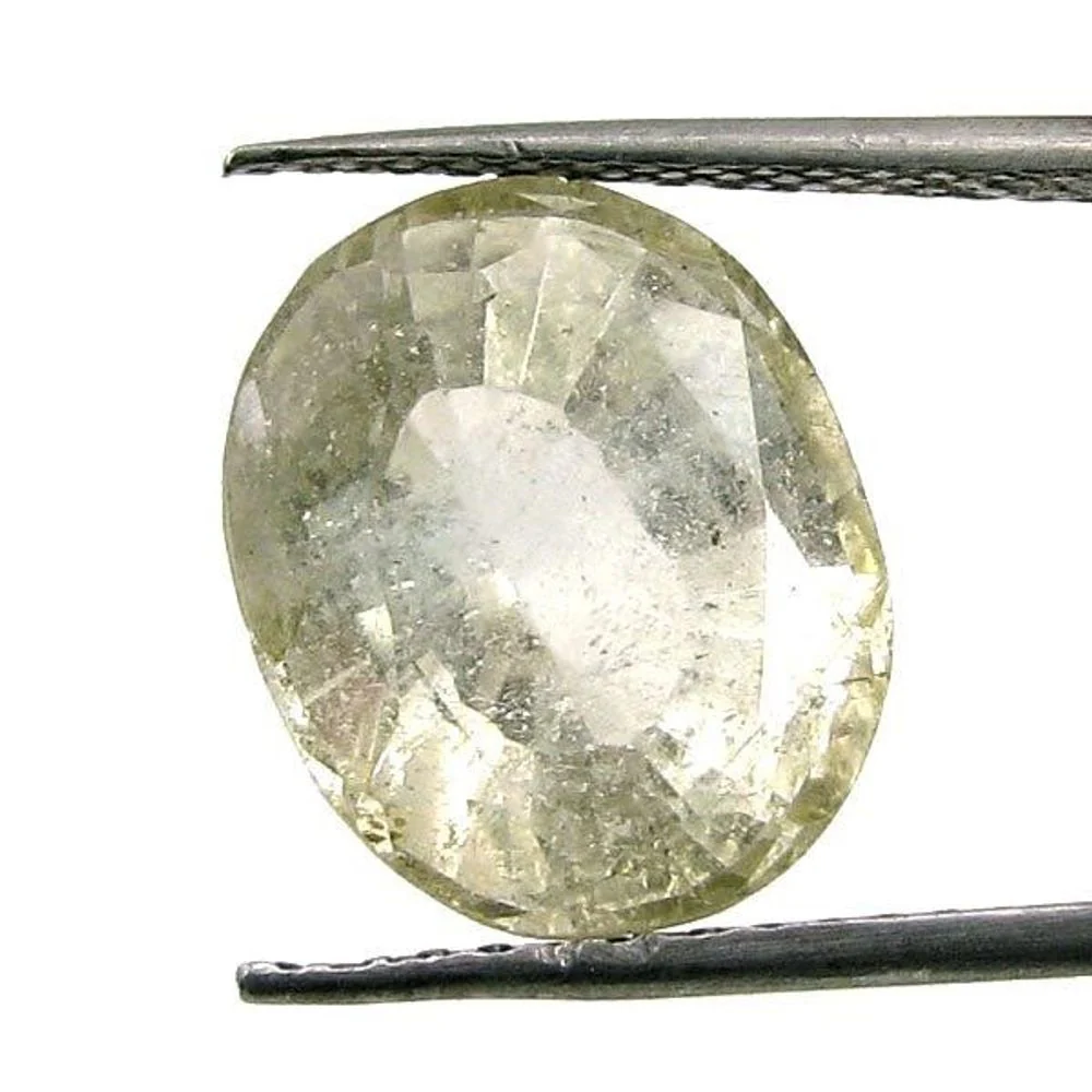 9.4Ct Natural White Topaz Oval Faceted Gemstone - Image 2