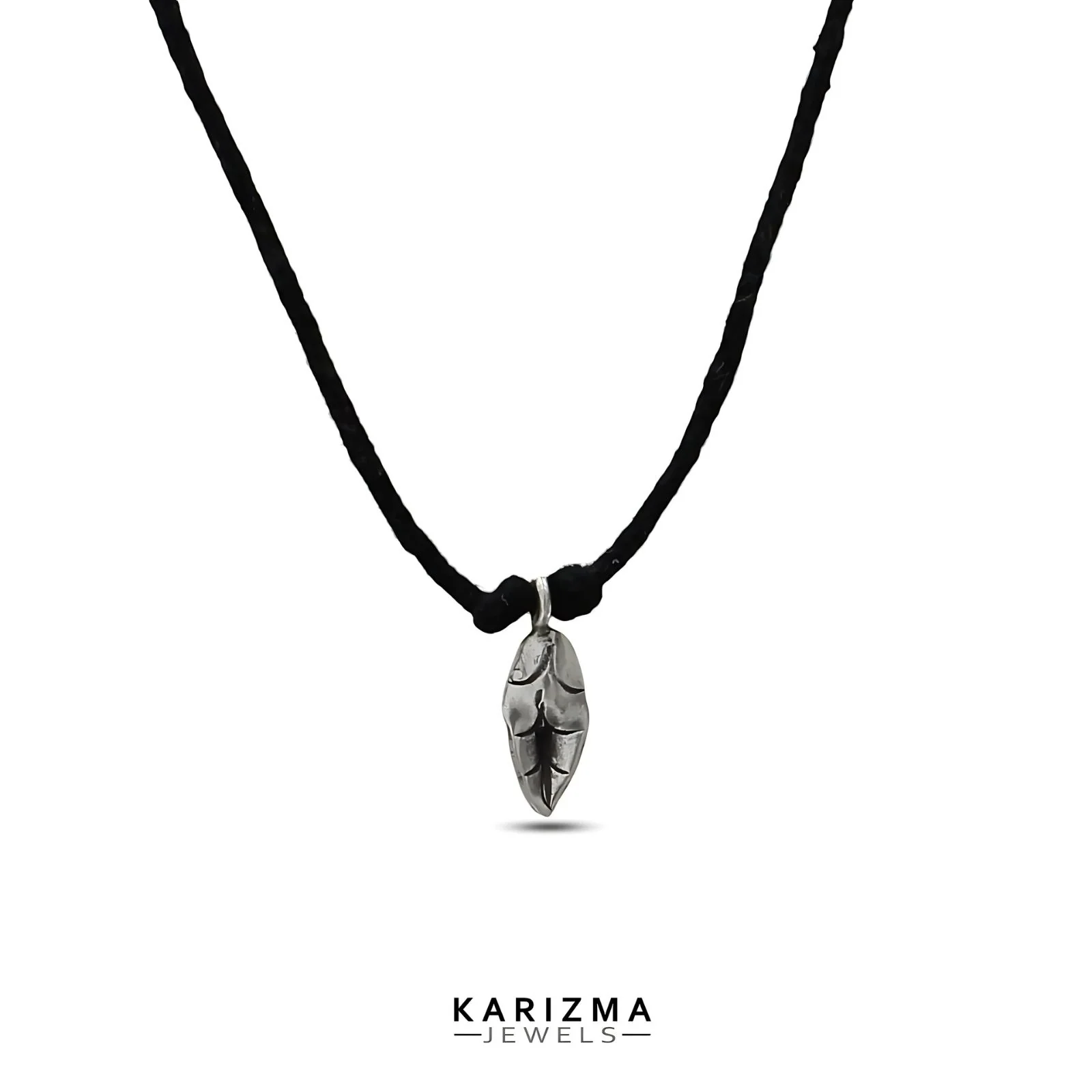 925 Real Silver designer Oxidized Leaf style Pendant for Women & Girl's - Image 2