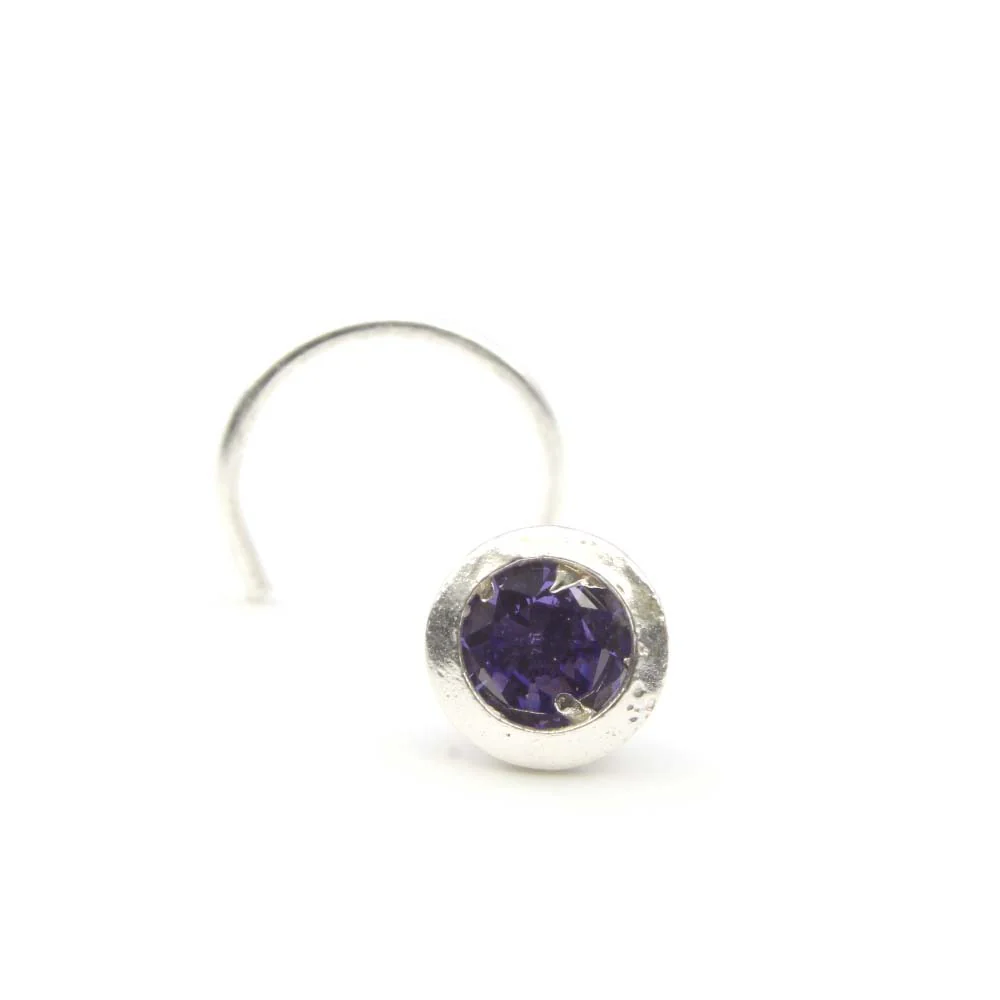 925 Real Silver Floral Nose Piercing - Image 2