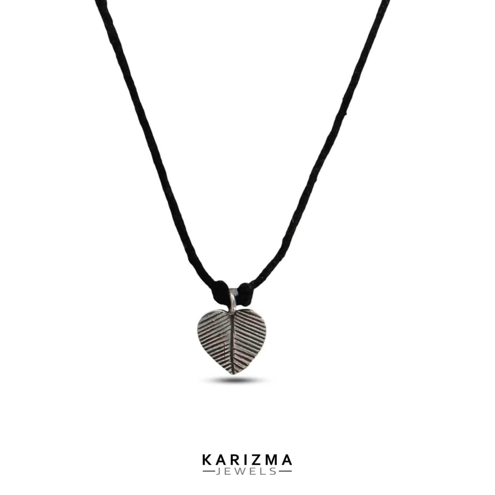 925 Real Silver trendy Oxidized leaf twist Pendant for Women & Girl's - Image 2