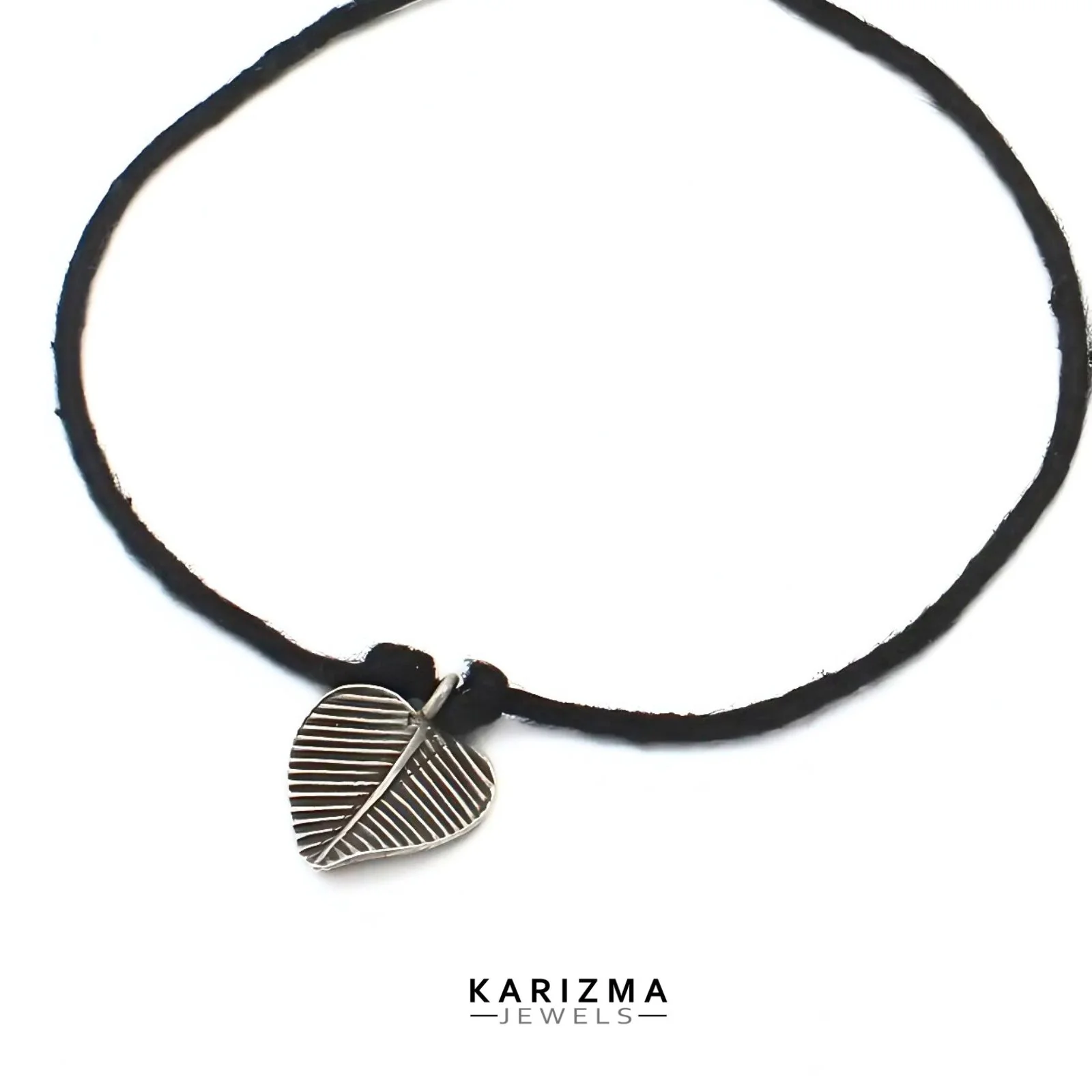 925 Real Silver trendy Oxidized leaf twist Pendant for Women & Girl's - Image 4