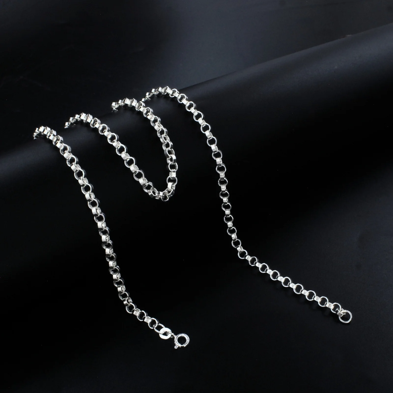 925 Real Sterling Silver Unisex  Belcher Neck Chain 20" - Image 2