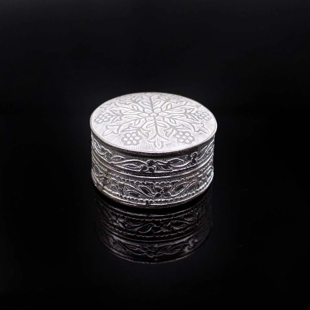 925 Silver honey container dibbi for red book remedy sindur box for gift - Image 2