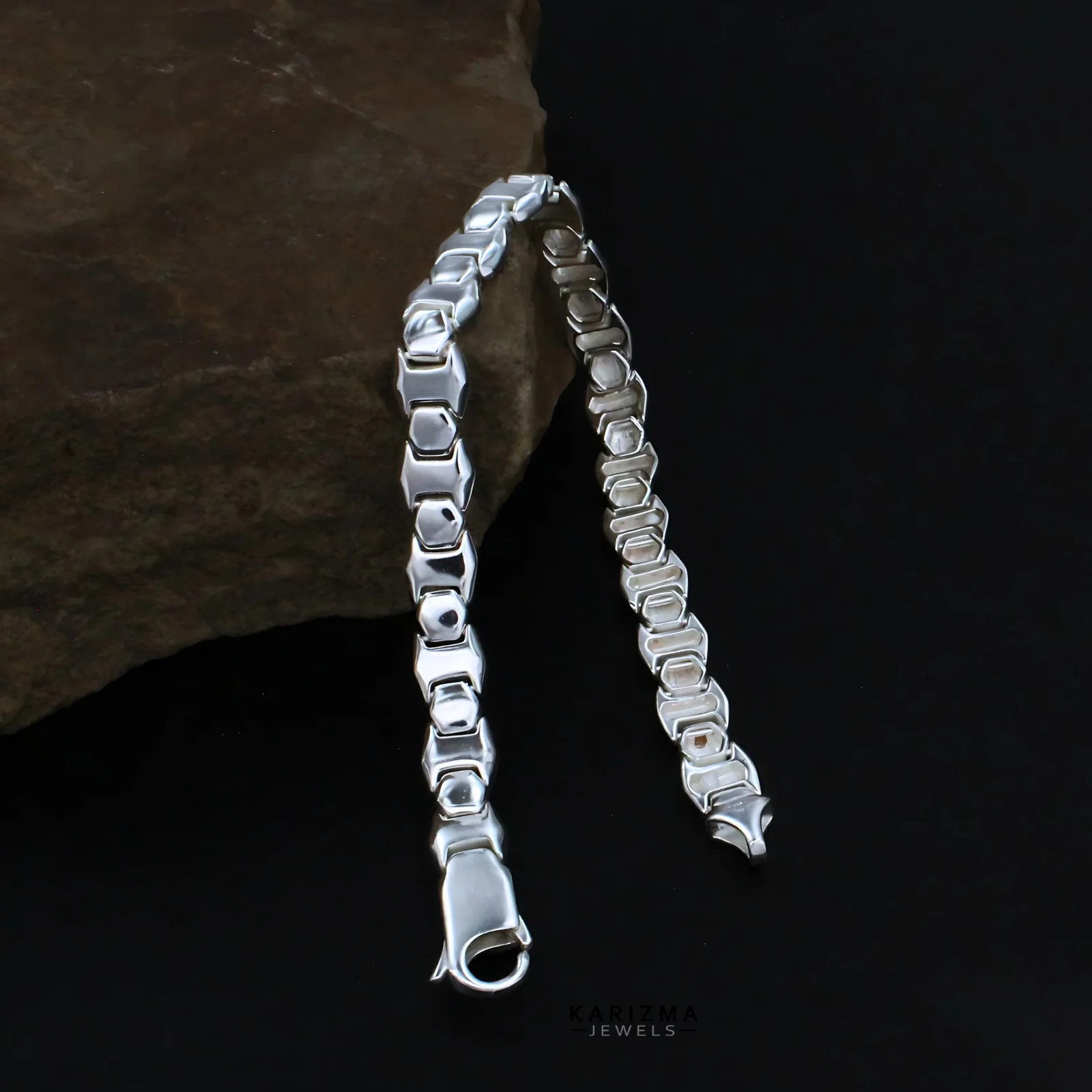925 Silver Stylish jewelery for Men's Bracelet 8.5" - Image 3