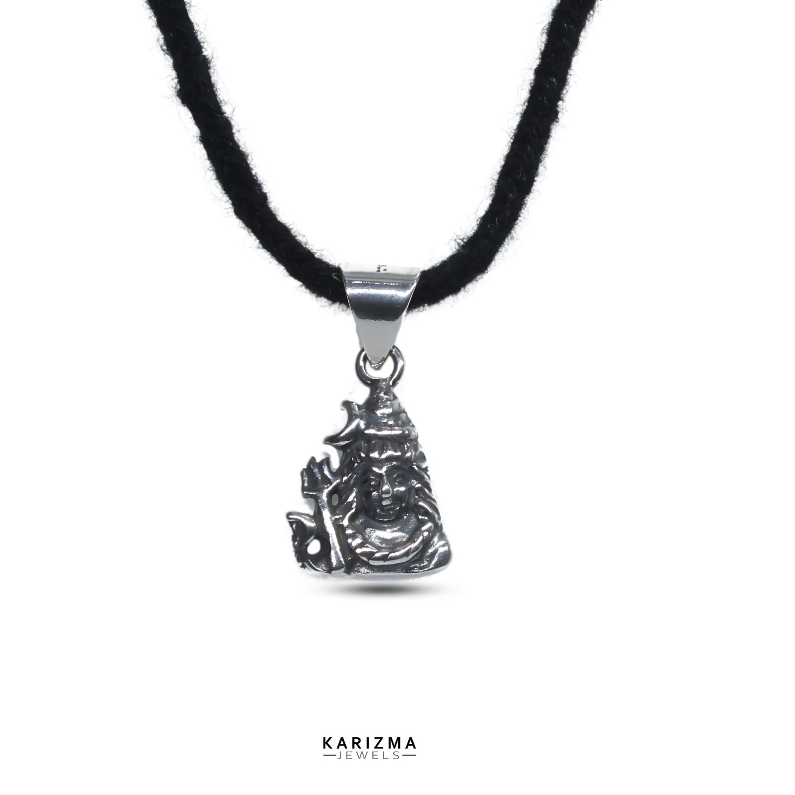 925 Sterling Silver amazing Oxidized Small Shiva Pendant