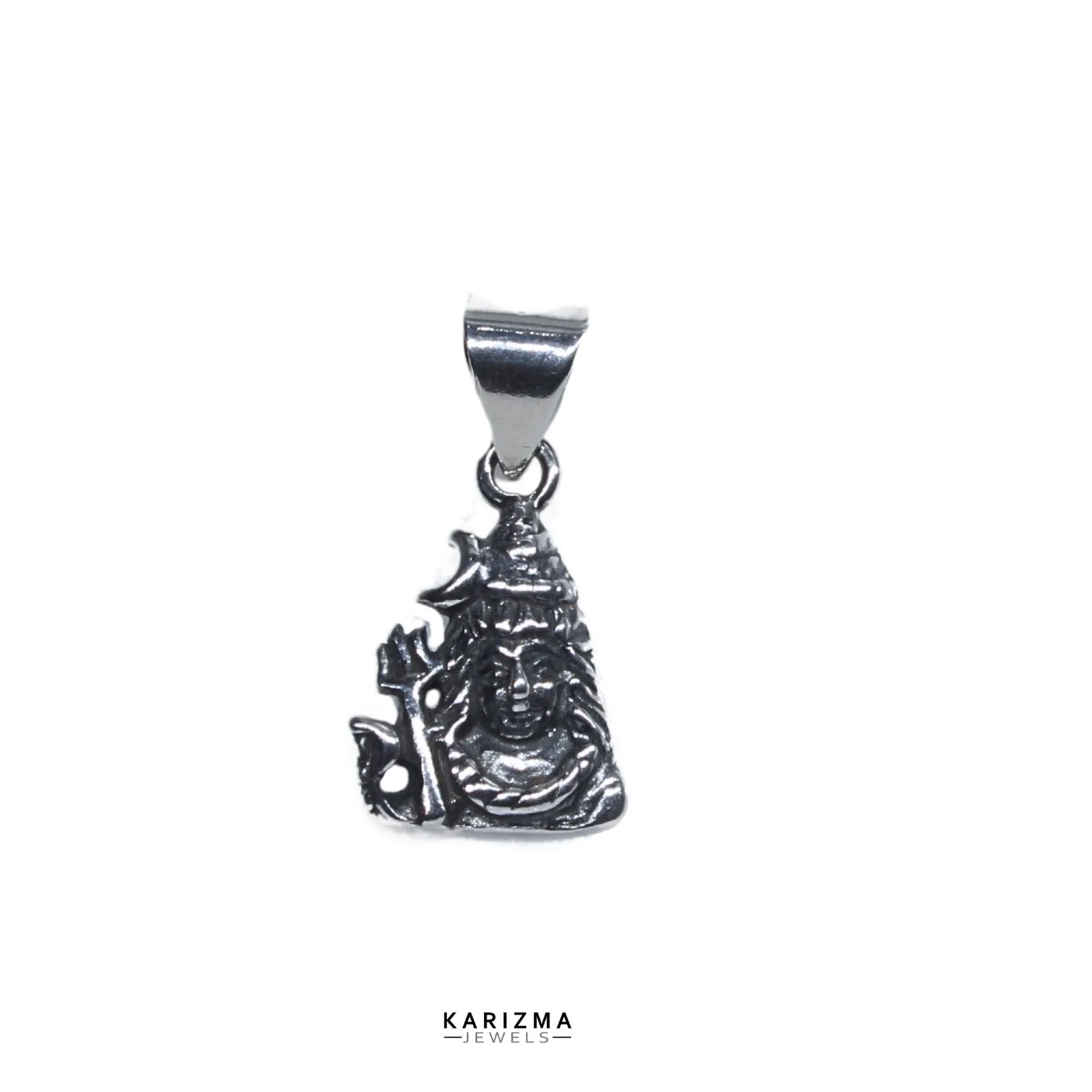925 Sterling Silver amazing Oxidized Small Shiva Pendant - Image 4