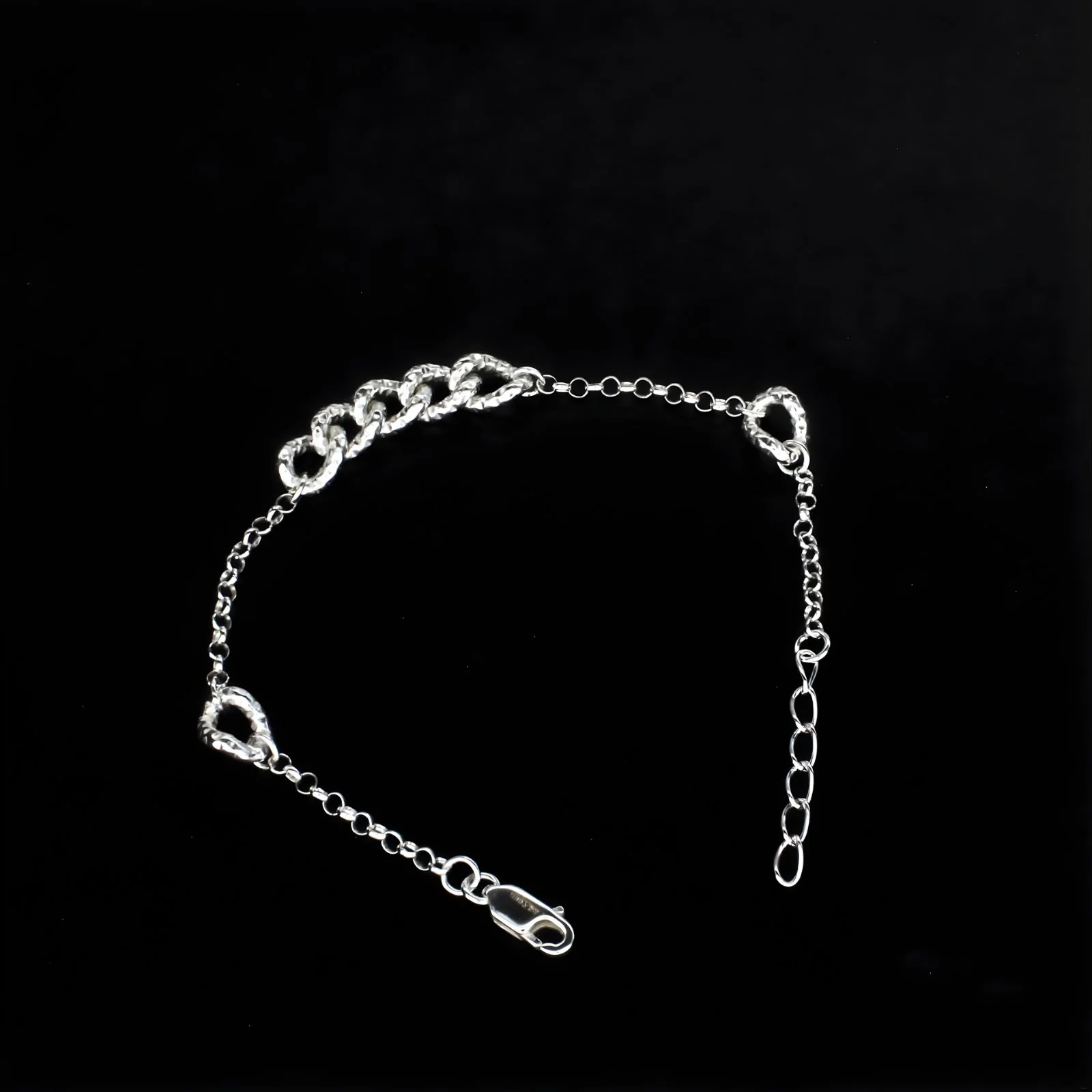 925 Sterling Silver Divine cable chain Bracelet for Girls - Image 3