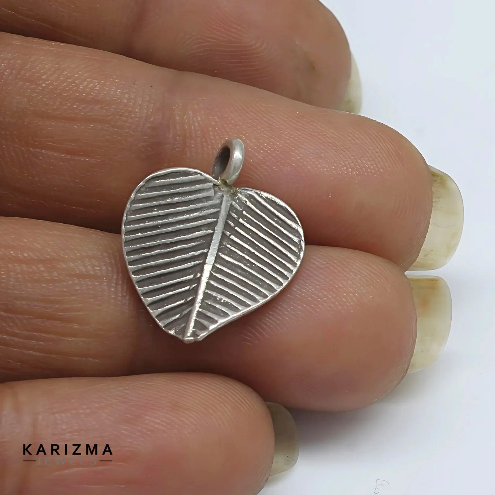 925 Sterling Silver handmade Oxidized twisted leaf with black thread Women single Anklet - Image 4