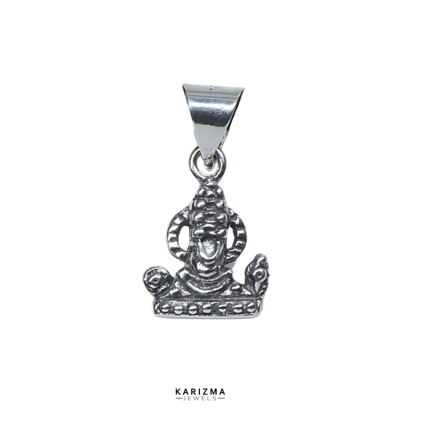 925 Sterling Silver Oxidized Tirupati Balaji Pendant - Image 4