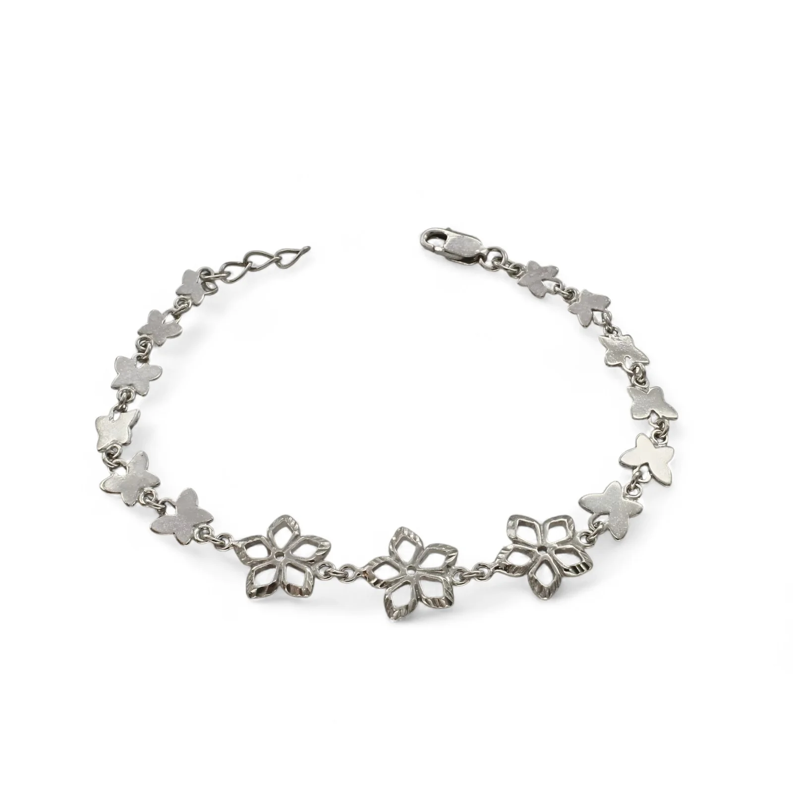 925 Sterling Silver party wear Butterfly chain Bracelet for Girls - Image 2