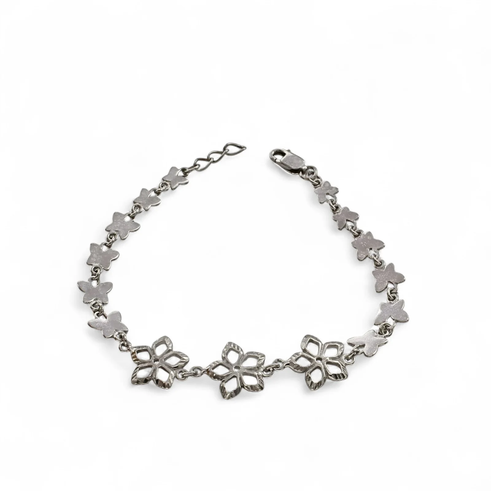 925 Sterling Silver party wear Butterfly chain Bracelet for Girls - Image 3
