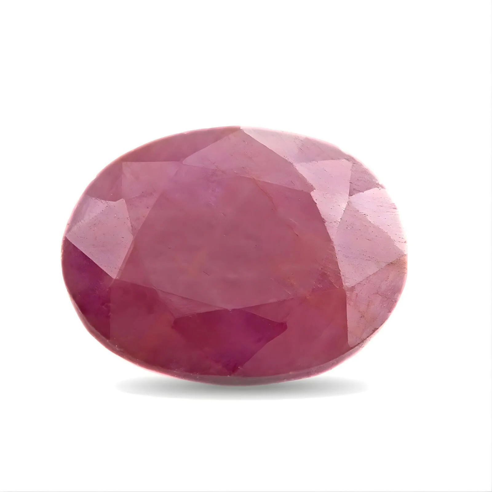 Attractive 4.2Ct Natural Ruby (Manik) Oval Faceted Gemstone