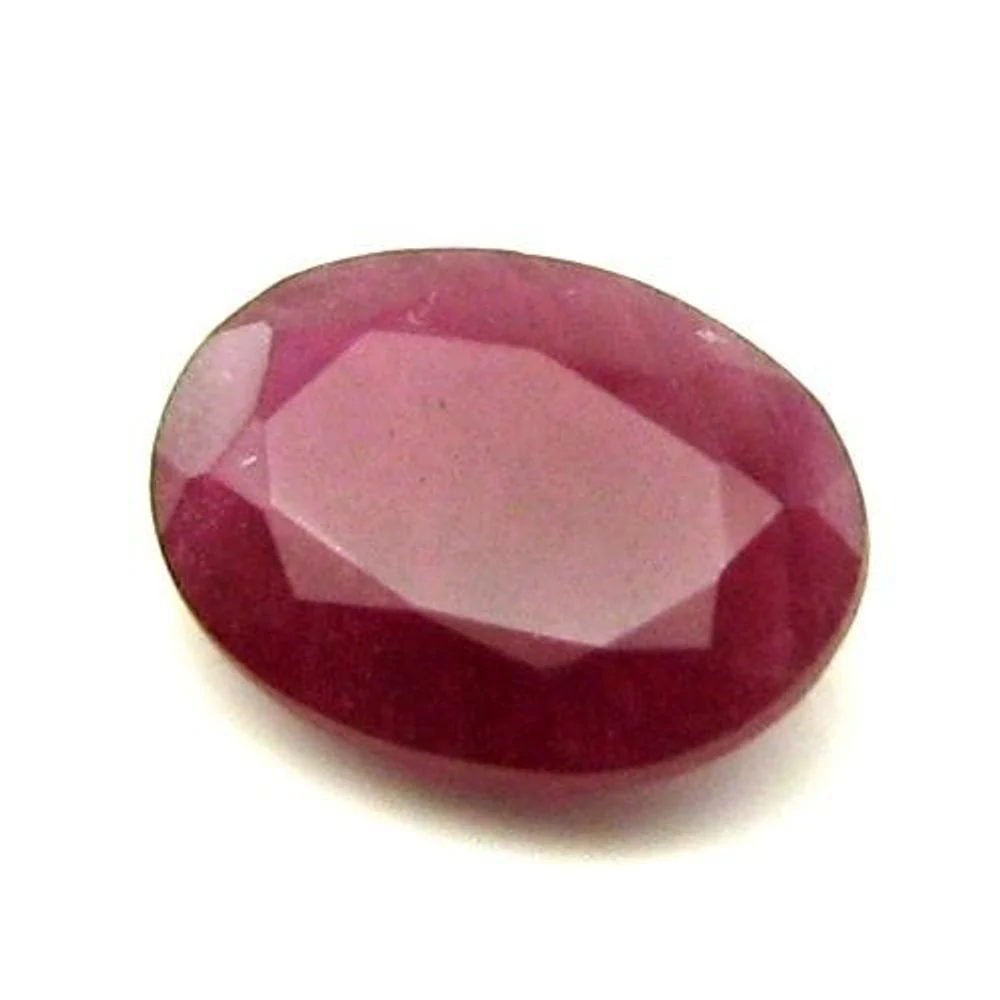 Authentic Lustrous 1.45Ct Natural Red Ruby Oval Faceted Gemstone
