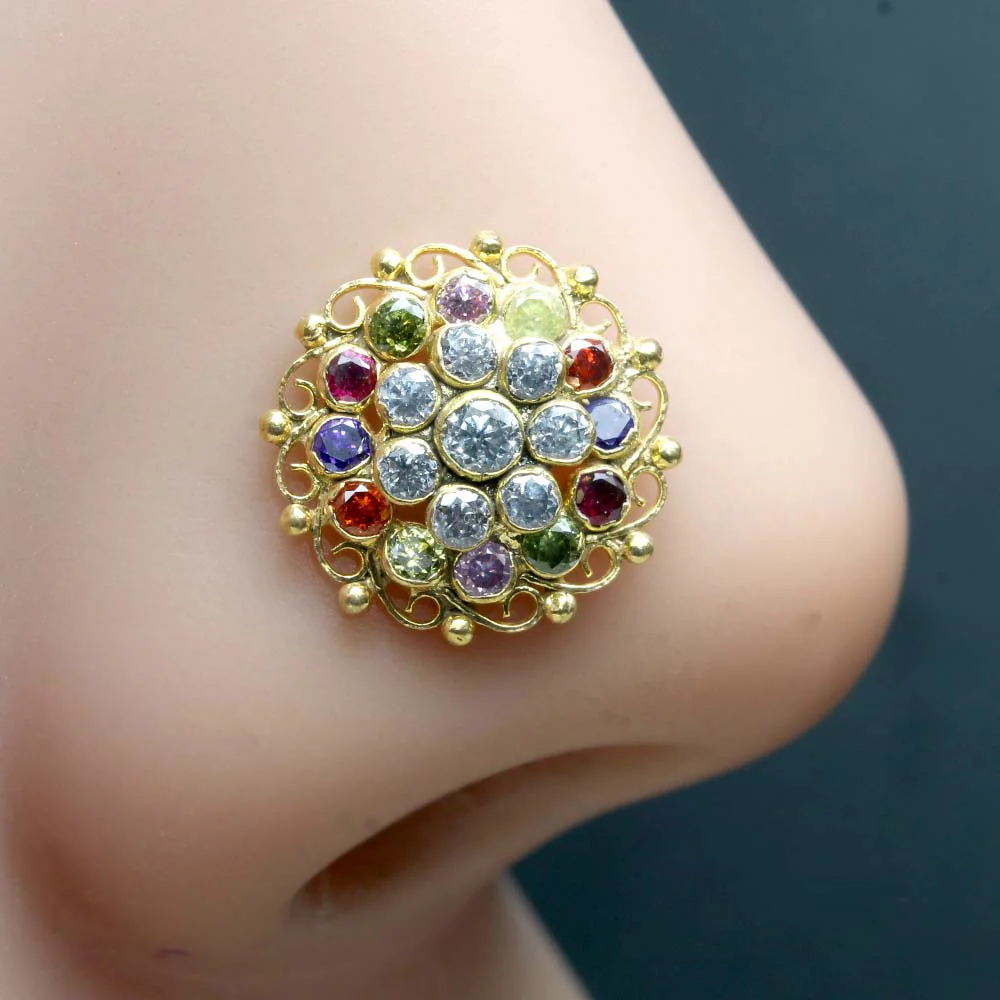 Big statement bollywood nose stud