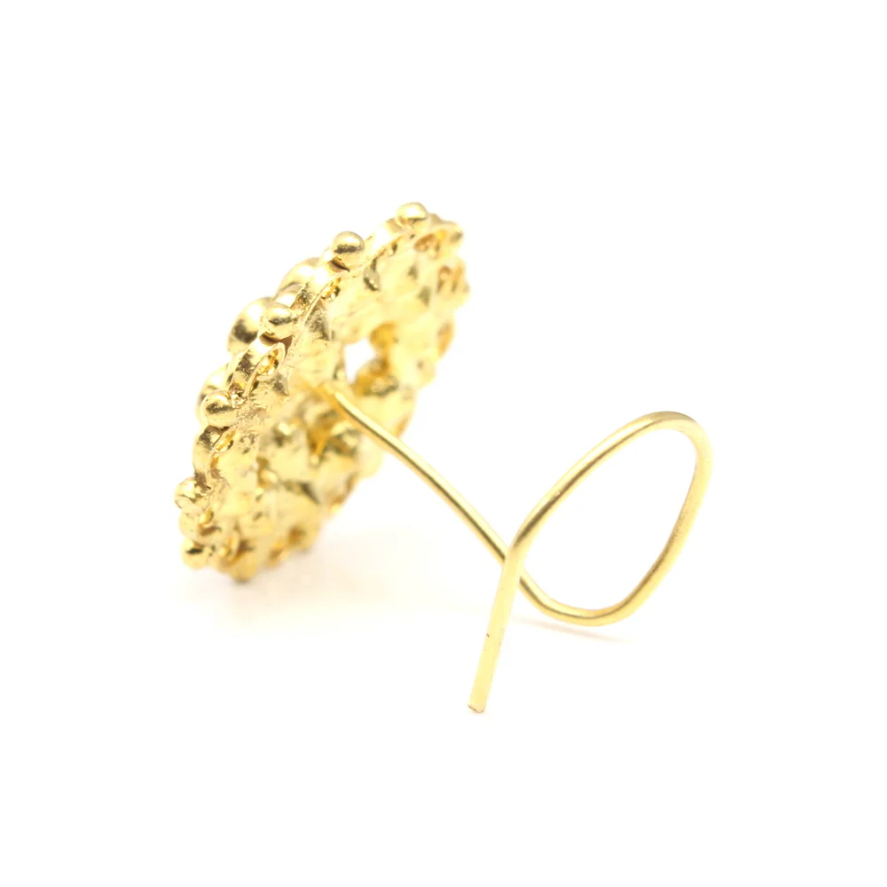 Big statement bollywood nose stud - Image 3