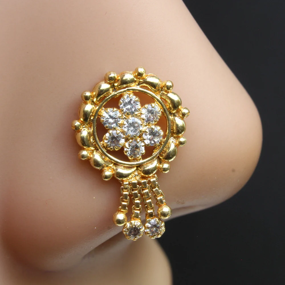 Big Statement Dangle Nose Pin (Pierced)