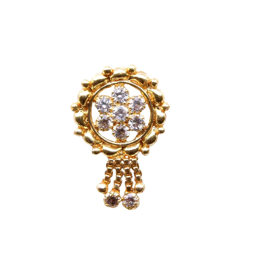 Big Statement Dangle Nose Pin (Pierced) - Image 2