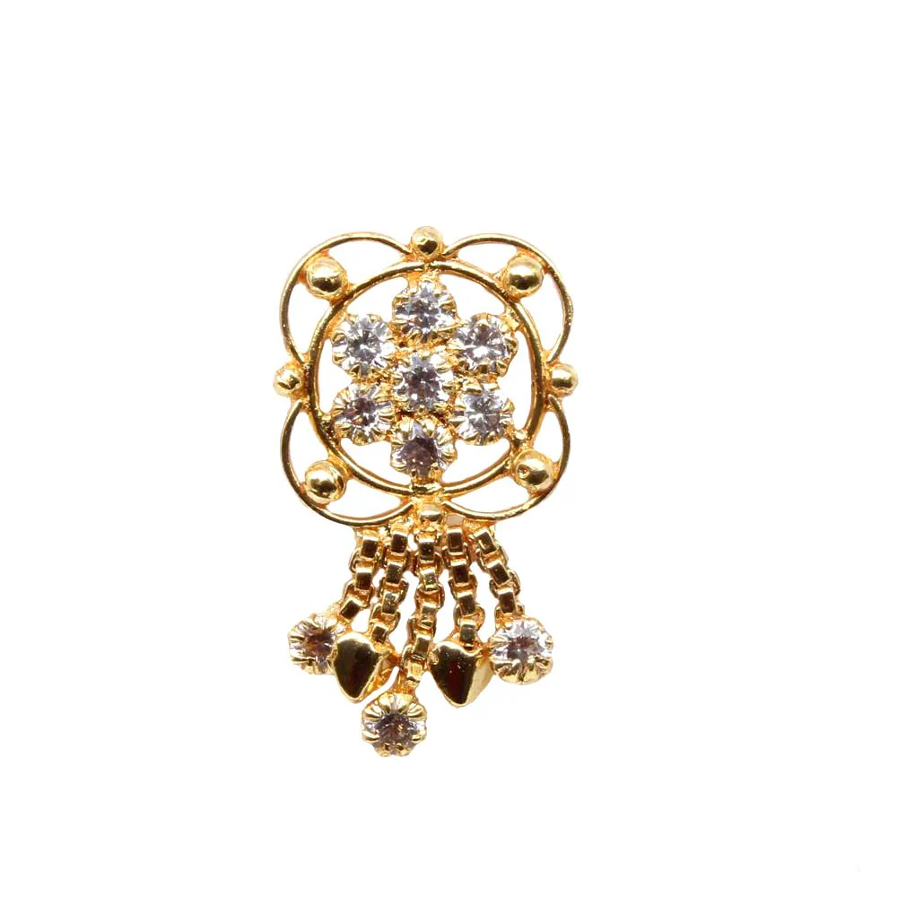 Bridal wedding Nose piercing stud - Image 2