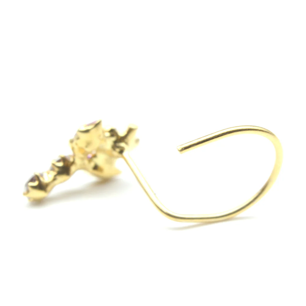 Captivating Star Vertical Nose Pin - Image 11