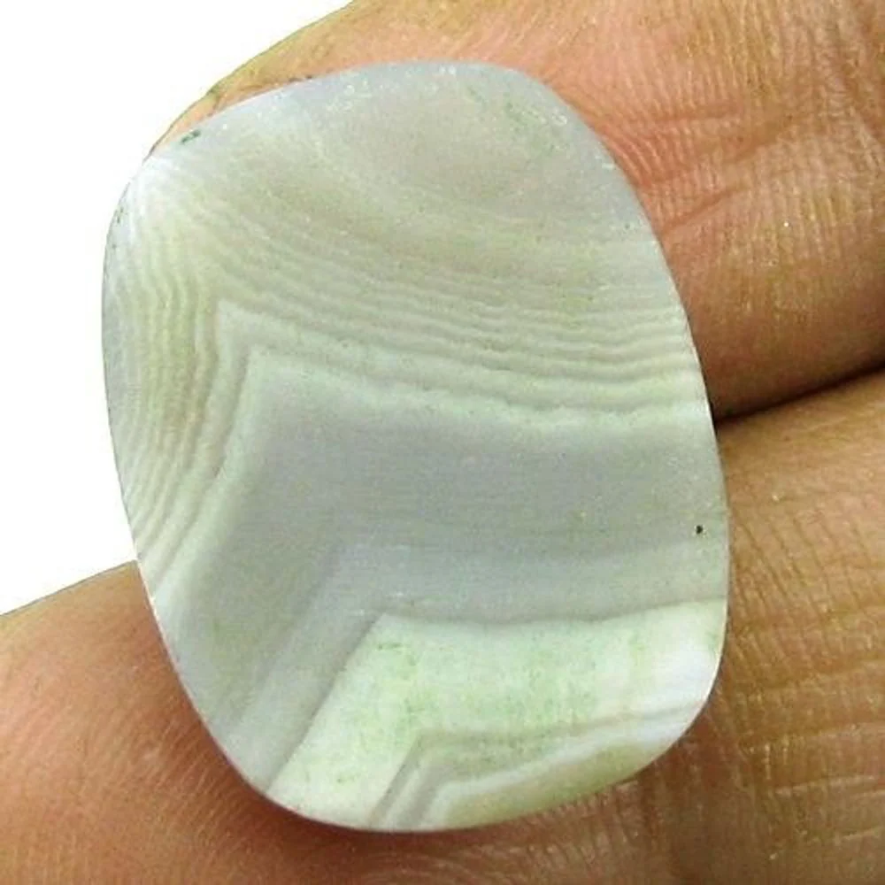 Certified 13.91Ct Natural White Agate Checker Cut Statement Gem - Image 3