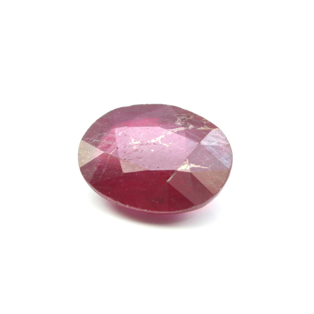 Certified 4.4Ct Natural Ruby Corundum Oval Rashi Sun Gemstone - Image 2