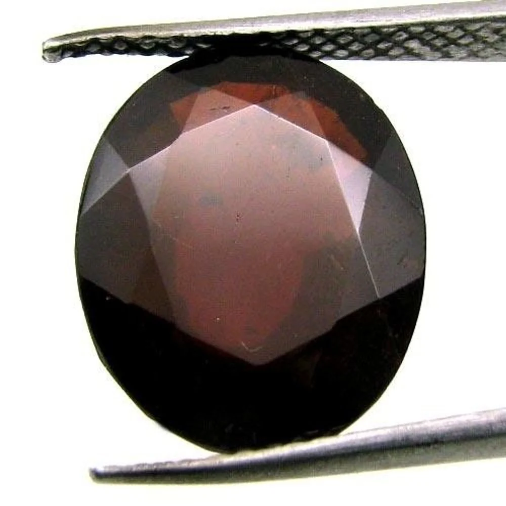 Certified 9.4Ct Natural Garnet Oval Faceted Astrology Gomedhikam Gemstone - Image 2