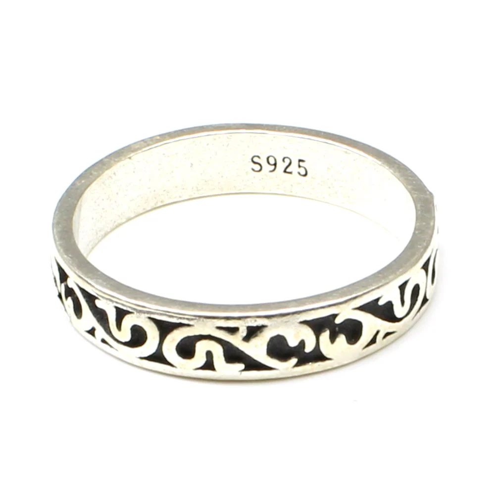Classic Plain Silver Band Ring for Men & Women