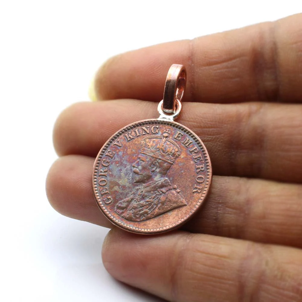 Old Copper Coin Pendant for Astrology - Image 2